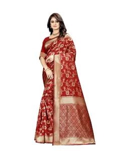 Women Wear Designer Salwar Kameez Suit with Heavy Embroidery and Sequence work Bridal Wear Banarasi Silk Saree with Blouse