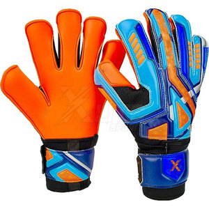 Gants de gardien de but professionnels en cuir de haute qualité, ajustement confortable, paume respirante, antidérapante, fermeture auto-agrippante complète - Product Image 2