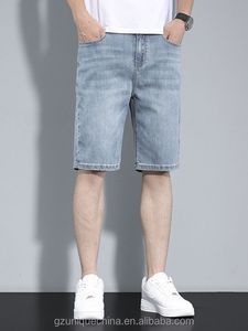 กางเกงยีนส์ขาสั้นทรงยูนิเซ็กซ์ คุณภาพพรีเมียม ผ้าเดนิมฟอกกรด เอวยางยืด พิมพ์ลายตามสั่ง ผ้าฝ้าย 100% ระบายอากาศได้ดี เป็นมิตรต่อสิ่งแวดล้อม - Product Image 6