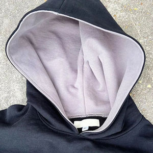 AS Sudadera con capucha de gran tamaño personalizable 100% algodón orgánico con marca y embalaje personalizados Sudadera con capucha de Terry francés - Product Image 5