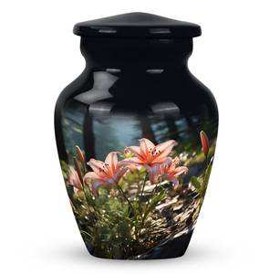 Vibrant Pink Lilies Urn <b>for</b> Human <b>Ashes</b> Decorative Modern Cremation Funeral Custom Memorials Urns - Product Image 6