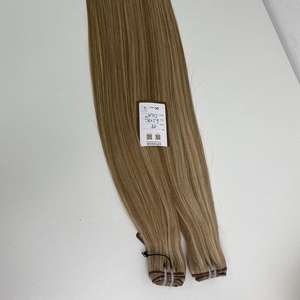 Lujo doble dibujado cutícula alineada trama 100% virgen vietnamita vendedores de cabello humano suave recto resaltar tonos extensiones de cabello - Product Image 2