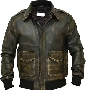 Chaqueta de Cuero de Oveja para Hombre Más Vendida, Chaqueta de Cuero de Invierno para Hombre de la Mejor Calidad de Pakistán con Logotipo Bordado - Product Image 4