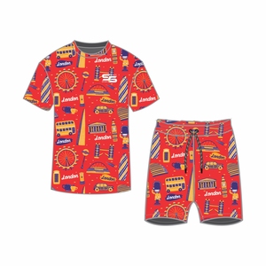 Conjunto de Camiseta y Pantalones Cortos Deportivos Personalizables de Verano, Diseño Slider Sports, Secado Rápido, 100% Poliéster Digital - Product Image 3