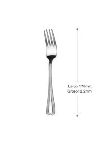 Fourchette à fruits Mr. Spoon Série Bola en acier inoxydable 18/0 avec manche en plateau, compatible lave-vaisselle, durable pour restaurants et bars - Product Image 2