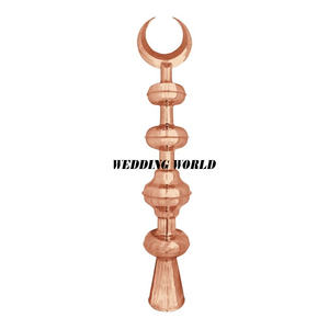 Minarets décoratifs de luxe en métal plaqué or, personnalisés par des designers, vente chaude, dernière arrivée, minarets en métal fantaisie - Product Image 3