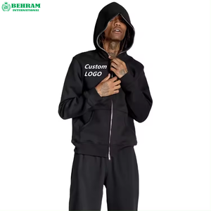 Meilleur fabricant de sweats à capuche et de sweat-shirts unisexes personnalisés à fermeture éclair intégrale, 100% coton, respirants, à séchage rapide, pour l'hiver - Product Image 5