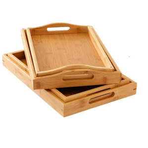 Bandeja para servir postres de madera de acacia, decoración de Mesa para el hogar, Bandejas para servir, calidad premium, productos más vendidos - Product Image 6