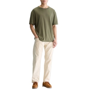 เสื้อยืดผู้ชาย OEM ผ้าฝ้าย 100% ทรงลำลอง คอกลม แขนสั้น สีพื้น ผ้าเจอร์ซีย์ กันยับ ระบายอากาศได้ดี - Product Image 5