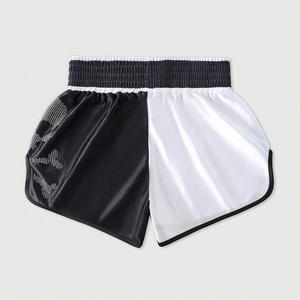 Pantalones cortos de boxeo para hombre de ajuste personalizado con impresión de logotipo Proveedor OEM para partidos de entrenamiento Tela transpirable Etiqueta privada - Product Image 2