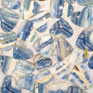 Cœur bleu schoelite, cœur bleu Rhodochrosite, cœurs Rhodochrosite - Product Image 2