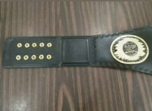 Cinturón de campeonato de lucha libre para mujer, cuero real, tamaño adulto - Product Image 3