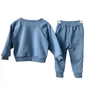 Conjunto de chándales para niños de manga completa lisos sólidos al por mayor, ropa de entrenamiento polar, Sudadera con capucha para niños, ropa deportiva de alta calidad para niños - Product Image 5