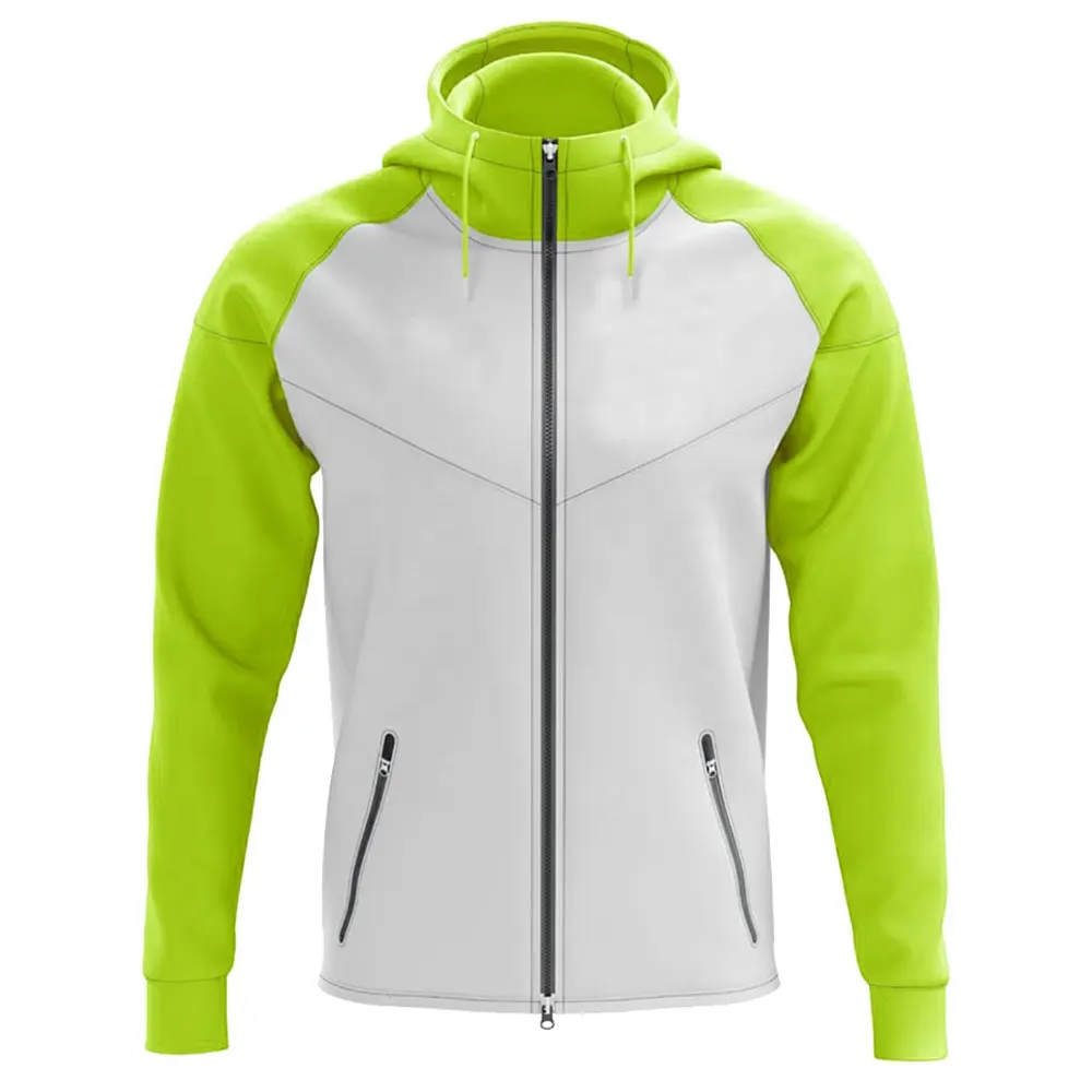 Custom zipper cotton polyester fleece Hoodie plain zip up plain top New Style Sports Customized zipper hoodies for men