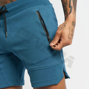 Men's Cropped Fit Mid Summer Basketball <b>Shorts</b> Basic Woolen Cotton Mesh Casual Cargo Vintage Plain <b>Technics</b> Two Deep Side Hem - Product Image 4