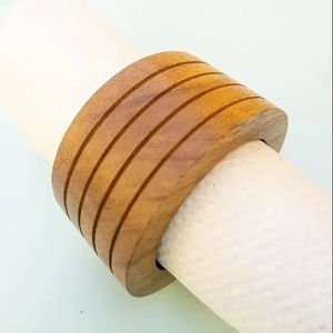 High Demand Natural Wood Style Napkin <b>Rings</b> <b>Indian</b> Handcrafted Wood Napkin <b>Ring</b> Restaurant Home Kitchen Usage Table top - Product Image 1