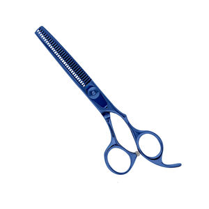 Ciseaux à cheveux en acier inoxydable à revêtement bleu Ciseaux amincissants Ciseaux intelligents Supercut avec acier inoxydable à haute teneur en carbone - Product Image 1