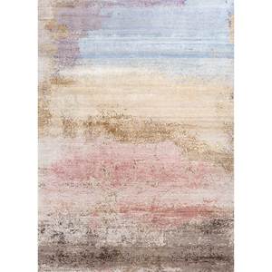 Tapis Kavi en laine et soie de bambou noué à la main, collection Afterglow, abstrait, 10 mm, rectangulaire, pour couloir, techniques artisanales - Product Image 1