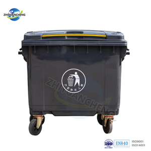 660L 770L 800L 1100L Pedal Waste Bin Waste <strong>Container</strong> Wheelie Bin Garbage Bin Large Plastic Dustbin with Lid Wheels - Product Image 4