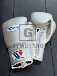 Guantes de Boxeo Plateados con Cordones, de Cuero Vacuno, con Acolchado Grueso de 4 Capas, Agarre Transpirable, para Entrenamiento - Product Image 3