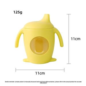 Vaso con Pajita de Silicona en Forma de Pico de Pato para Bebés, Aprendizaje para Beber, Antiderrames, Juego de <span class=keywords><strong>Vajilla</strong></span> Infantil a Prueba de Fugas, <span class=keywords><strong>6</strong></span> <span class=keywords><strong>Meses</strong></span>+ - Product Image 3