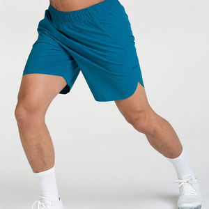 <b>Men's</b> <b>5</b> <b>Inch</b> <b>Inseam</b> Double Layer Knee Mesh <b>Shorts</b> Custom Logo Breathable Polyester Solid Pockets <b>Short</b> Custom Mesh <b>Shorts</b> - Product Image 4