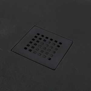 Anthracite Resin Milan 80x80 Semi-Circular <b>Shower</b> <b>Tray</b> Premium Tubs Product - Product Image 3