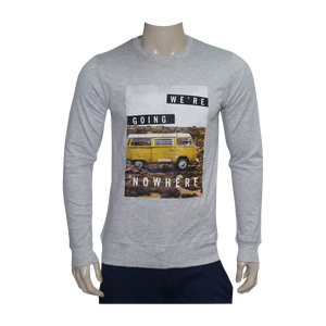 Sudadera de cuello redondo de longitud larga para hombre de alta calidad, jersey de talla grande con logotipo personalizado, Material polar de algodón, estampado de invierno de fábrica - Product Image 1