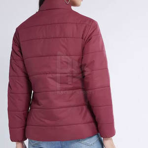 Chaqueta acolchada de invierno para hombre de alta calidad, transpirable, logotipo personalizado, tela impresa, cierre de cremallera, relleno de algodón, recién llegado - Product Image 5