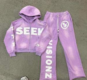 Vêtements décontractés personnalisés de haute qualité ensemble de survêtements pull vintage uni vierge pour hommes les plus vendus survêtements pour hommes - Product Image 3