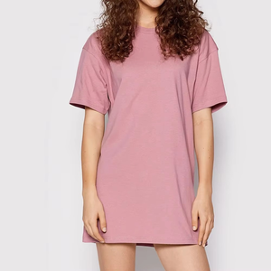 Camiseta de hombro caído de gran tamaño con logotipo personalizado para mujer con tela suave transpirable de corte holgado para ropa informal de verano ¡Precio bajo! - Product Image 4