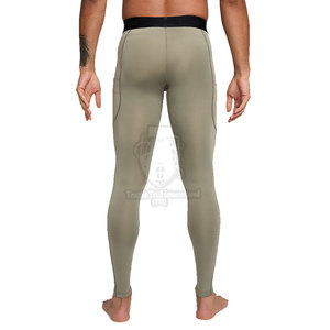 Pantalones de Compresión de Cintura Alta para Hombre, Spandex/Poliéster, Ligeros, Transpirables, Cintura Elástica, Largos, Duraderos - Product Image 2