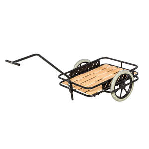 KM07300 Black Four-Wheeled Trolley 100kg Load Capacity Hand Trolley Customizable OEM for Warehouse Shopping <b>Storage</b> <b>Workshop</b> Use - Product Image 1