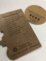Carton épais de promotion de bonne qualité pour l'étiquette d'information de publicité d'emballage pour des cartes d'insertion de guide de produit pour l'épicerie