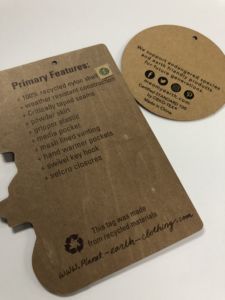 Carton épais de promotion de bonne qualité pour l'étiquette d'information de publicité d'emballage pour des cartes d'insertion de guide de produit pour l'épicerie - Product Image 2