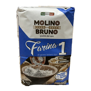 Farine italienne de qualité supérieure "Tipo1" 1kg pain pains pains petits pains rouleaux gâteau éponge sable pâtes pizzas vente de pizzas - Product Image 1