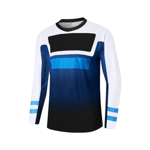 Maillot de motocross personnalisé en polyester sublimé, réversible, grande taille, léger, respirant, anti-UV, polo de course automobile - Product Image 5