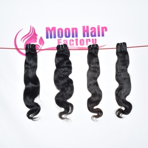 Prix de gros, mèches de cheveux humains indiens bruts populaires, Bodywave, soyeux, lisses, brillants, texture naturelle, disponibles à la vente - Product Image 1