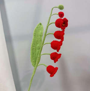 Nouveauté 2025 – Vente en gros usine – Fleurs au crochet faites main, modèles Muguet finis, pur artisanat - Product Image 3