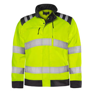 เสื้อแจ็คเก็ตนิรภัยแบบซอฟต์เชลล์กันน้ำพร้อมไฟ LED มองเห็นได้ชัดเจน - เสื้อแจ็คเก็ตนิรภัยแบบซอฟต์เชลล์สะท้อนแสงมาตรฐาน ANSI ระดับ 1 - Product Image 1