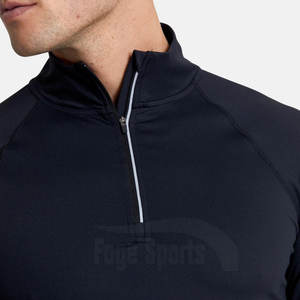 Top Sale OEM <b>Men's</b> Fitness Half Zipper Waterproof Reversible Fleece Winter <b>Jacket</b> New Design Stylish - Product Image 4