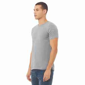 Camisetas de cuello redondo de algodón en blanco liso Camiseta de cuello redondo al por mayor para hombres Impresión de logotipo personalizado Opciones de 180 a 400GSM - Product Image 5