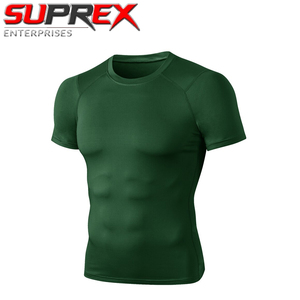 Custom Men’s <b>Compression</b> T Shirt Quick Dry Stretch Gym Fitness Running Training Sports Top Breathable Athletic Activewear - Product Image 6