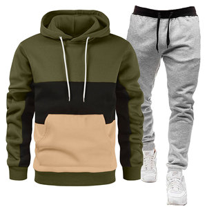 Ensembles de survêtements pour hommes printemps automne sweat à capuche à manches longues et pantalons de jogging 2 pièces vêtements de sport de course fitness sweats à capuche décontractés - Product Image 1