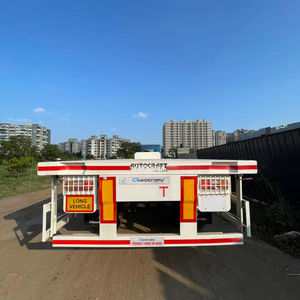 Remolque de Plataforma Plana Premium para Logística con EBS Avanzado, Remolque de Plataforma Plana de Grado de Exportación con Elevador de Eje para un Transporte Seguro - Product Image 1