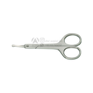 Tijeras DE BELLEZA DE ACERO INOXIDABLE curvadas pequeñas al por mayor, afiladas y rectas para bordar cejas, nariz, pelo, Barba, maquillaje recortado - Product Image 2