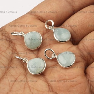 จี้รูปหัวใจสีเงินสเตอร์ลิง925ขนาด12มม. จี้พลอยสีฟ้าธรรมชาติสีฟ้าอัญมณีสีฟ้าอมม่วงขายส่ง - Product Image 5