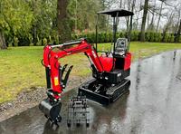 LIVRAISON GRATUITE VICSEC VC13 MINI EXCAVATRICE HYDRAULIQUE 13HP LAME DE REMPLISSAGE ARRIÈRE BUCKET AVEC DENTS Pouce manuel EPA CE Hydraulique auxiliaire