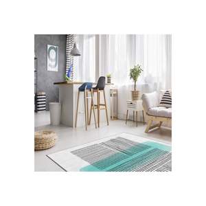 Tapis en soie imprimé numérique fait à la main motif de feuille verte tissage plat technique jacquard couloir rectangulaire chambres à coucher - Product Image 2