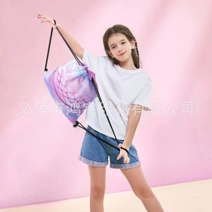 Mochila con Cordón Ajustable, Ligera, Impermeable, Plegable, para Viajes y Deportes, Diseño Personalizado de Dibujos Animados - Product Image 5